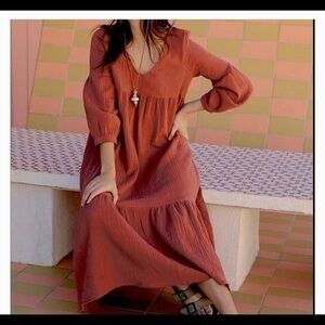 7 for all mankind red linen dress 7 For All Mankind | Dresses | 7 For All Mankind Faux Leather Dress Nwt